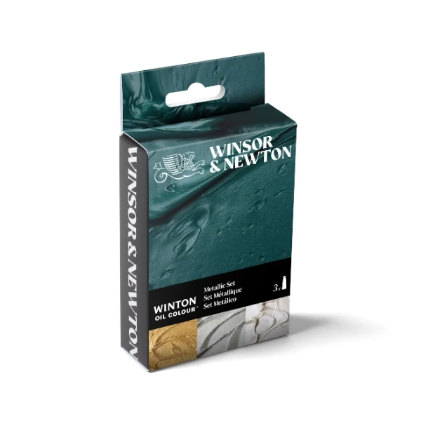 Winsor and Newton - Winton Oil Colour - 3x37ml - Metallic set