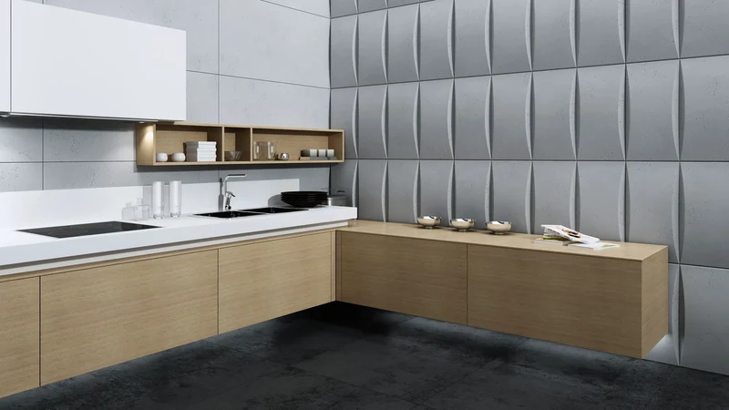 3D Concrete Wall Panels BLOCK