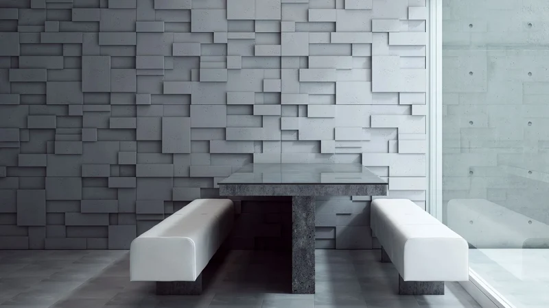 3D Concrete Wall Panels STAIRS