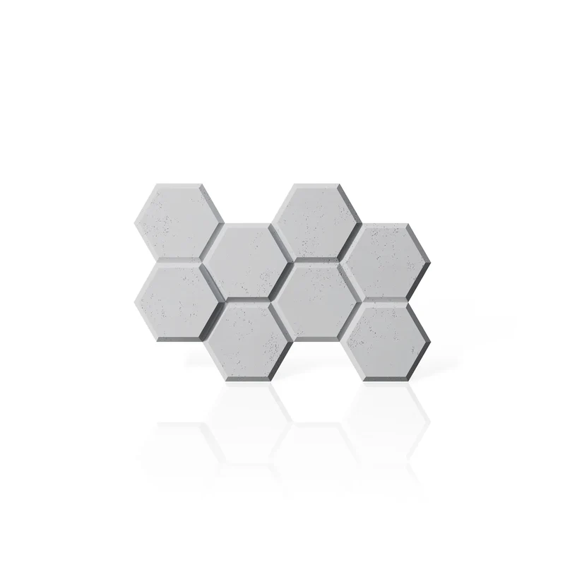3D Concrete Wall Panels HEXAGON