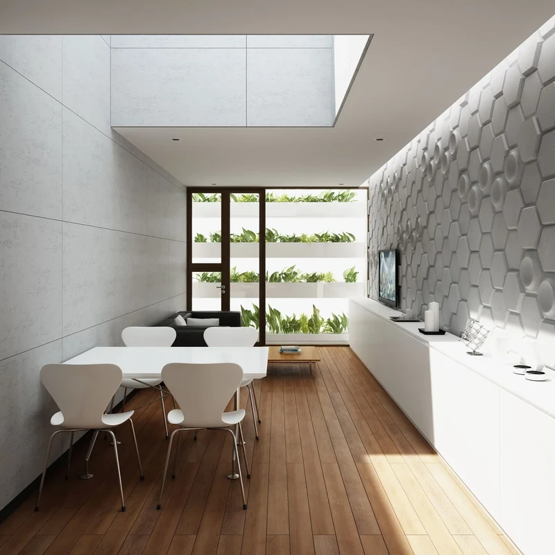 3D Concrete Wall Panels HEXAGON