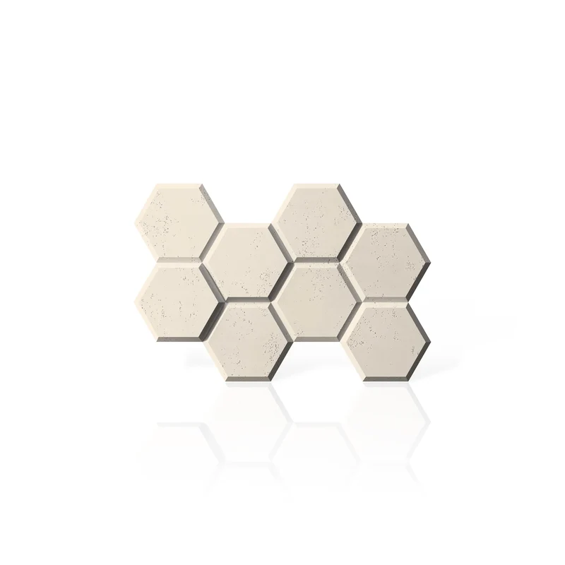 3D Concrete Wall Panels HEXAGON
