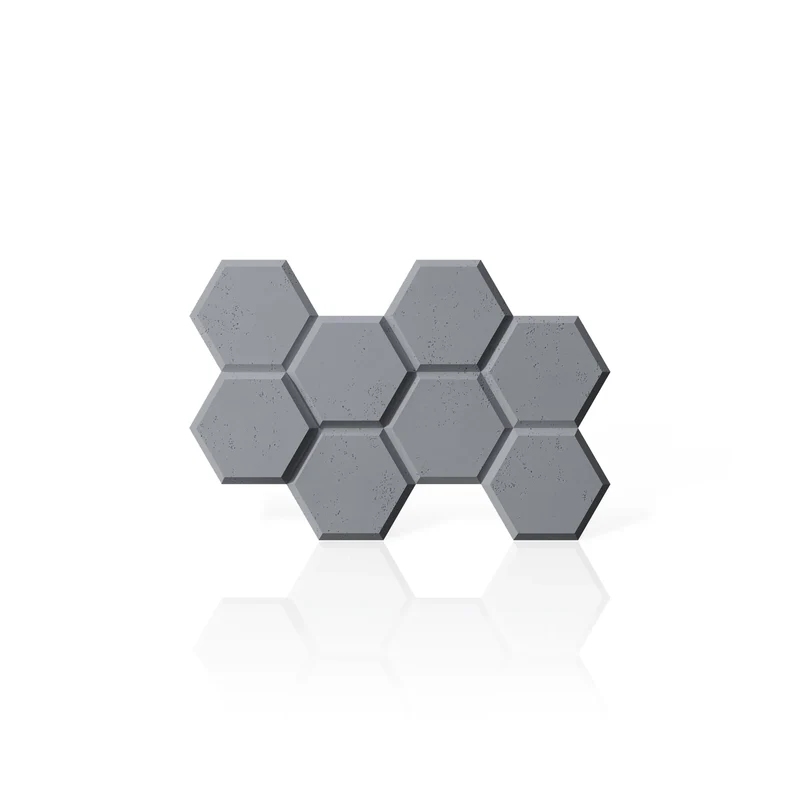 3D Concrete Wall Panels HEXAGON