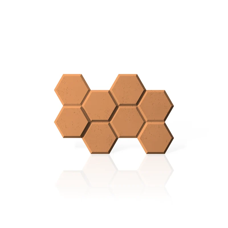 3D Concrete Wall Panels HEXAGON