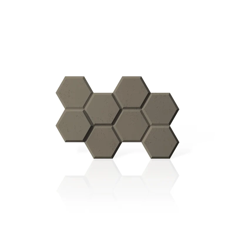 3D Concrete Wall Panels HEXAGON