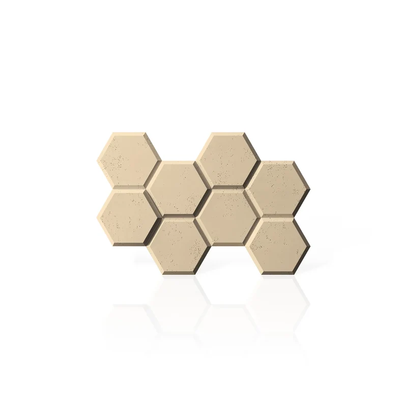 3D Concrete Wall Panels HEXAGON