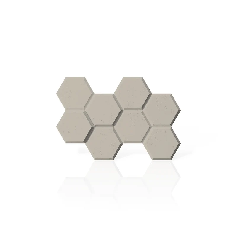 3D Concrete Wall Panels HEXAGON