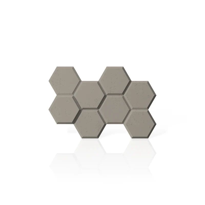 3D Concrete Wall Panels HEXAGON
