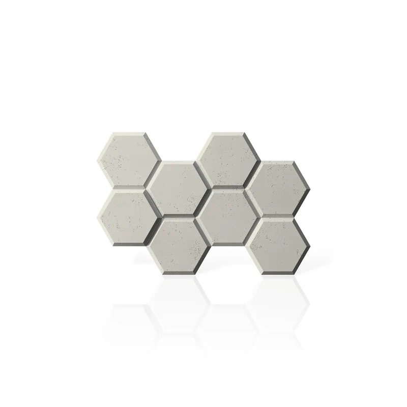 3D Concrete Wall Panels HEXAGON