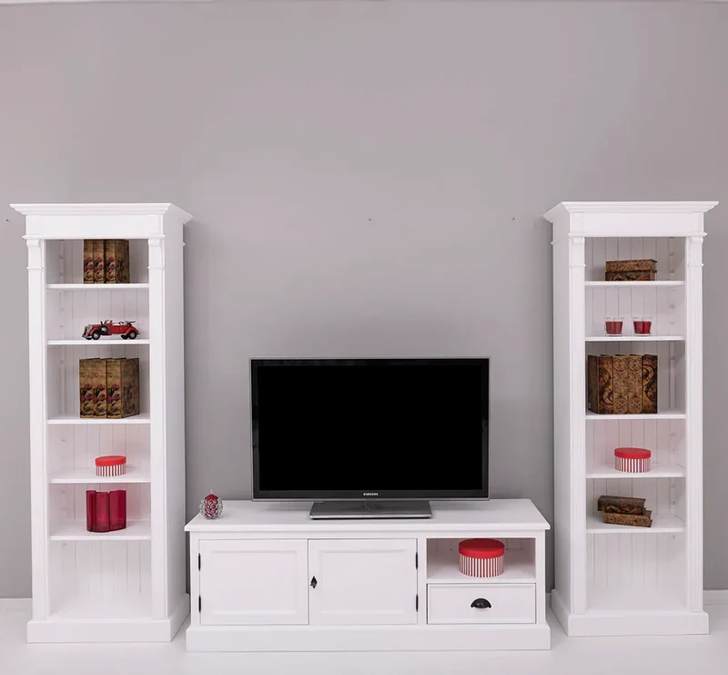 Wohnzimmerset bestehend aus TV-Board und zwei Regalen