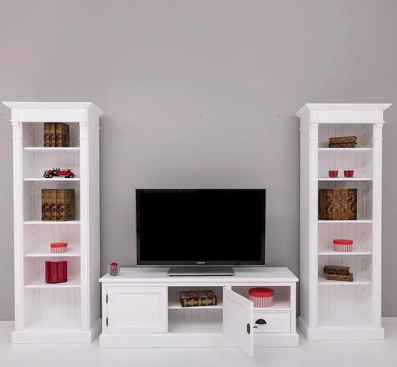 Wohnzimmerset bestehend aus TV-Board und zwei Regalen