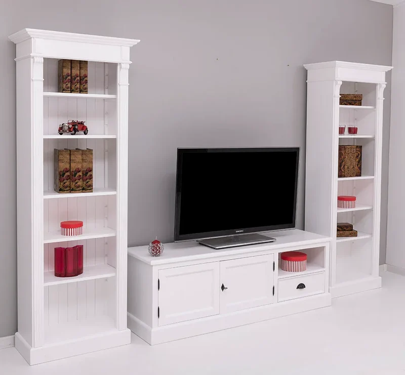 Wohnzimmerset bestehend aus TV-Board und zwei Regalen