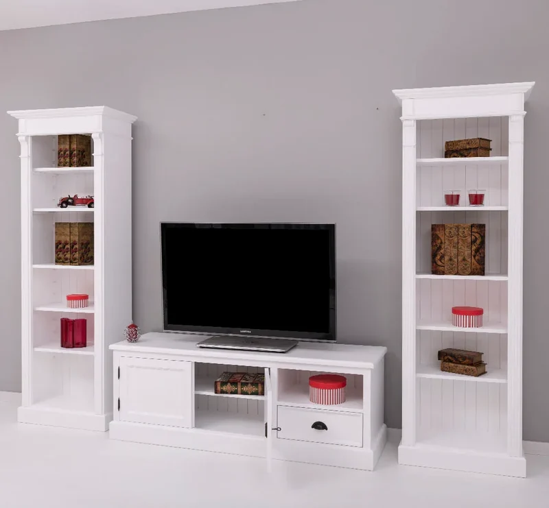 Wohnzimmerset bestehend aus TV-Board und zwei Regalen