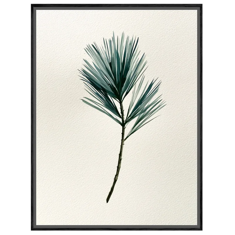 Winterlicher Tannenzweig aquarell Leinwand