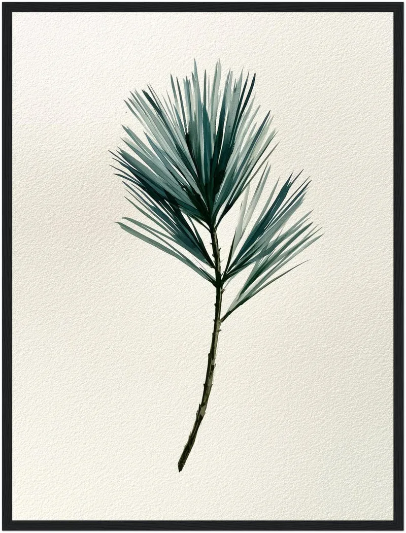 Winterlicher Tannenzweig aquarell Poster