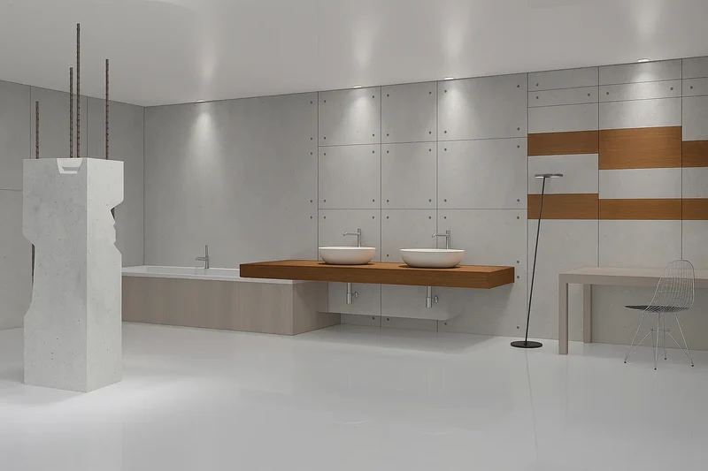 CONCLAD® Faux Concrete Decorative Panels - Natural Grey