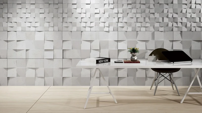 3D Concrete Wall Panels MULTISQUARES