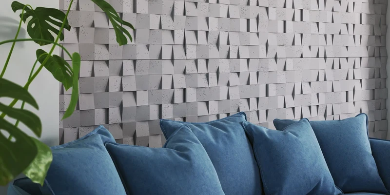 3D Concrete Wall Panels MULTISQUARES