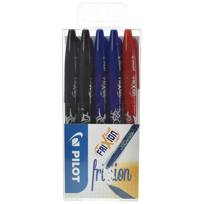 Pilot - Frixion - Ball 5 pack Assorted