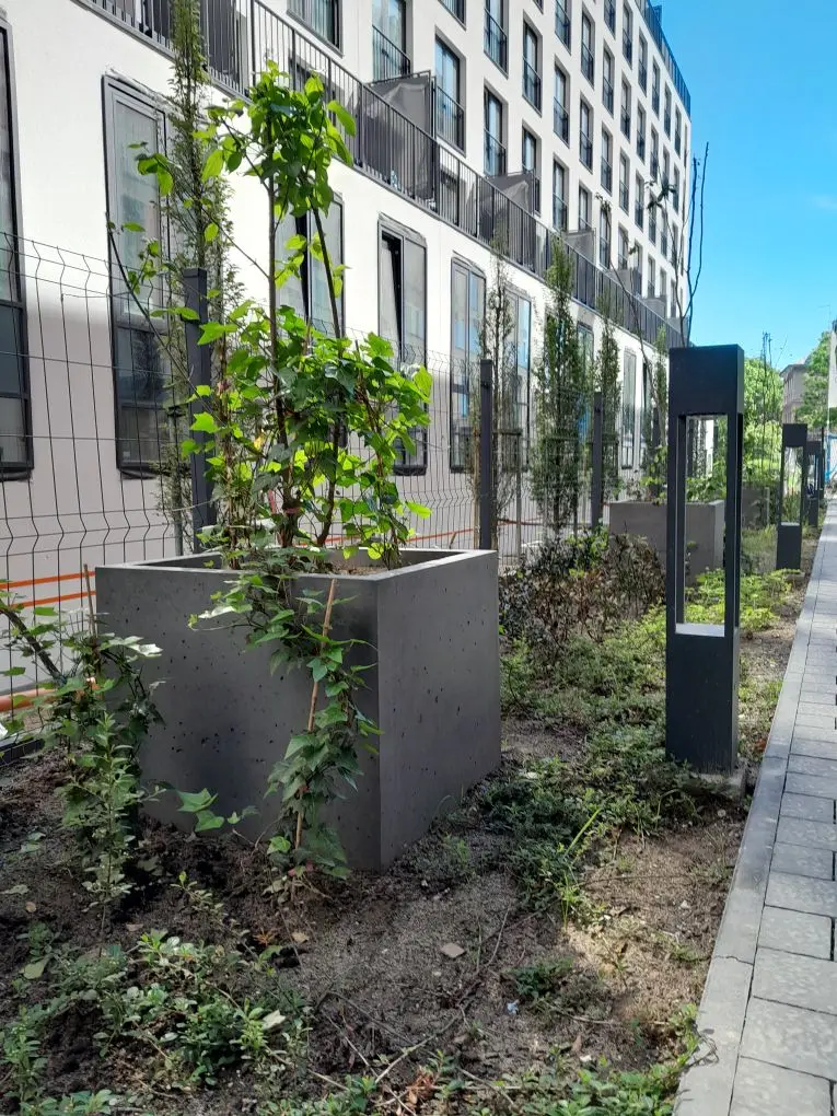 Outdoor Concrete Planters - Rectangle 50x120x50 cm