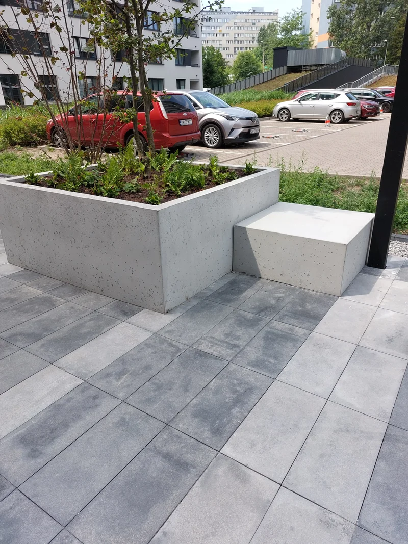Outdoor Concrete Planters - Rectangle 50x120x50 cm
