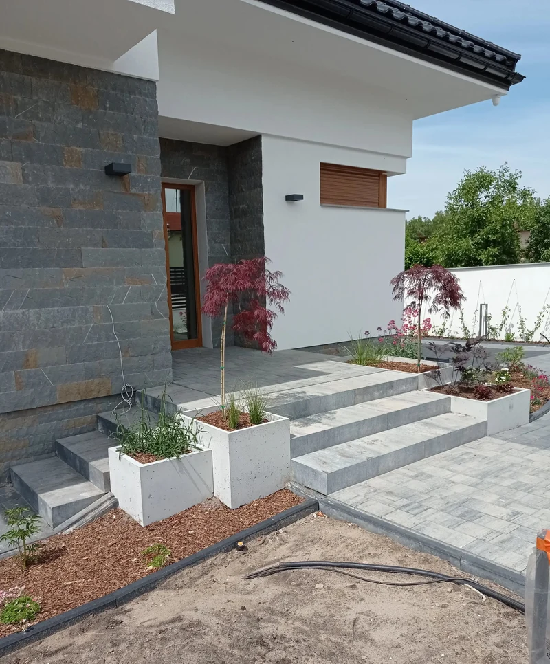 Outdoor Concrete Planters - Rectangle 50x120x50 cm
