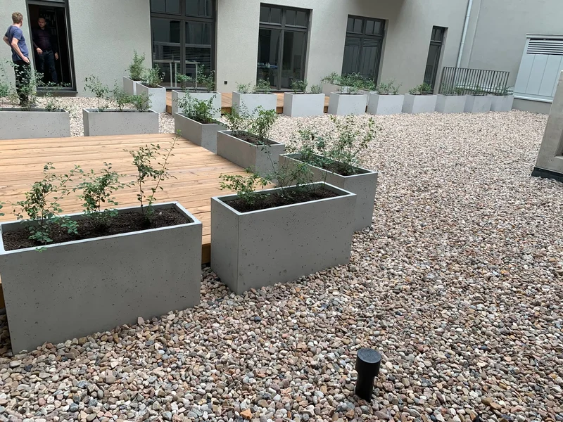 Outdoor Concrete Planters - Rectangle 30x100x40 cm