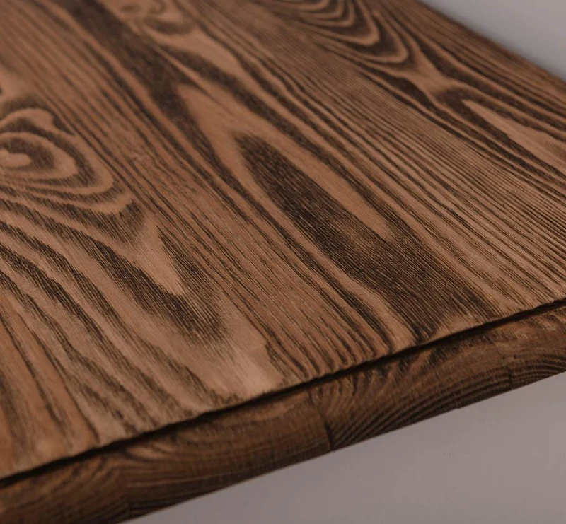 Schuhschrank aus Massivholz mit zwei Kippfächern - mit Holzkontrast