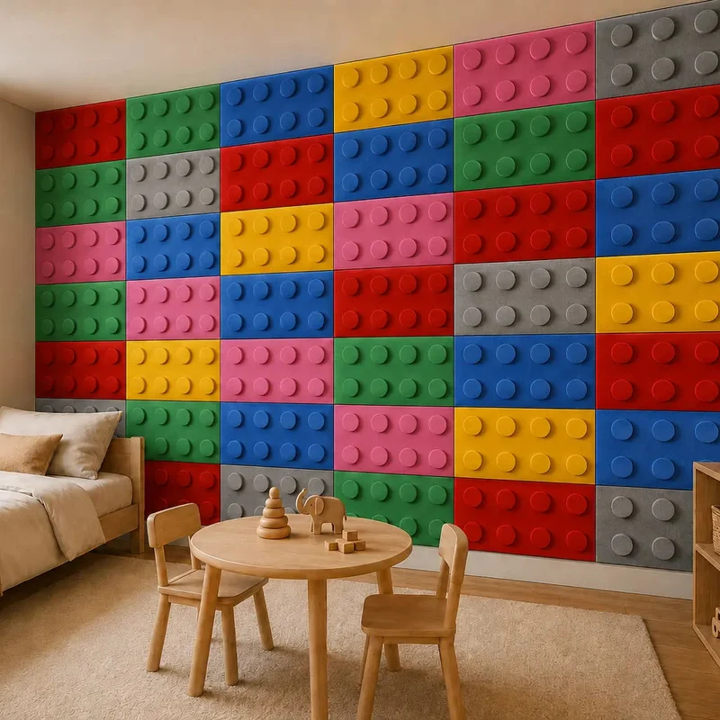 Soft Foam Wall Panels - BUILDING BLOCKS For Kids 25x50