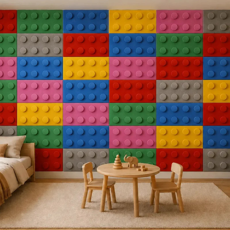 Soft Foam Wall Panels - BUILDING BLOCKS For Kids 25x50