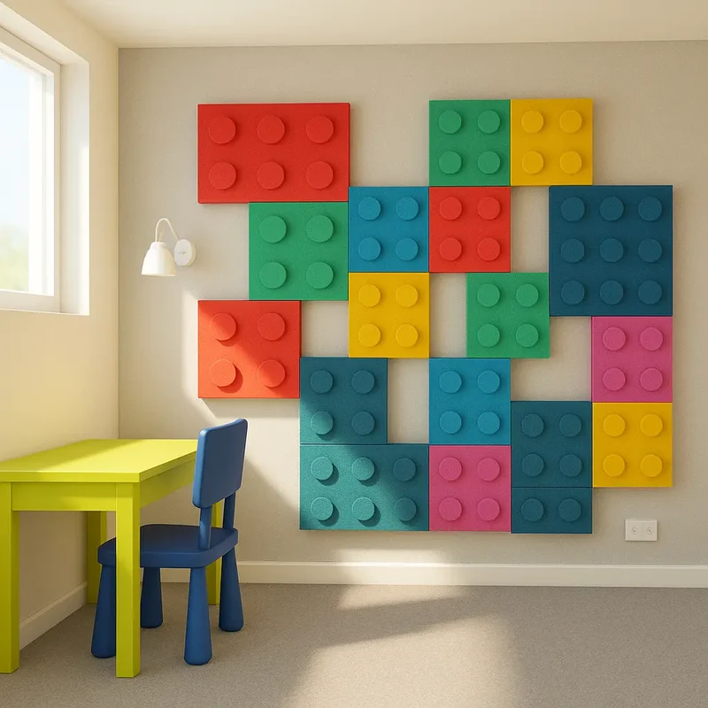 Soft Foam Wall Panels - BUILDING BLOCKS For Kids 25x25