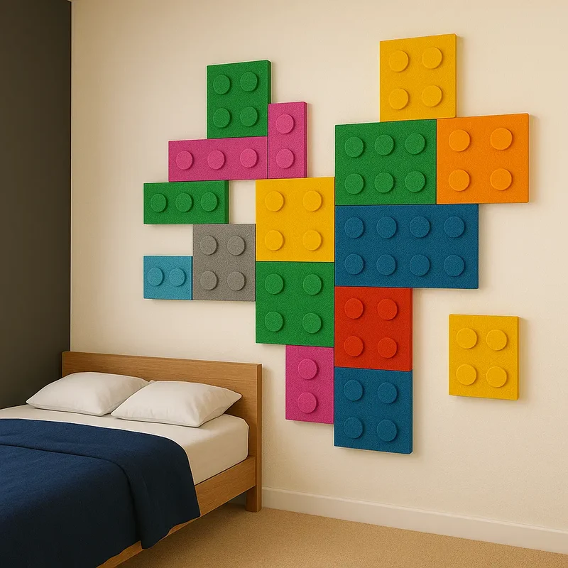 Soft Foam Wall Panels - BUILDING BLOCKS For Kids 25x25