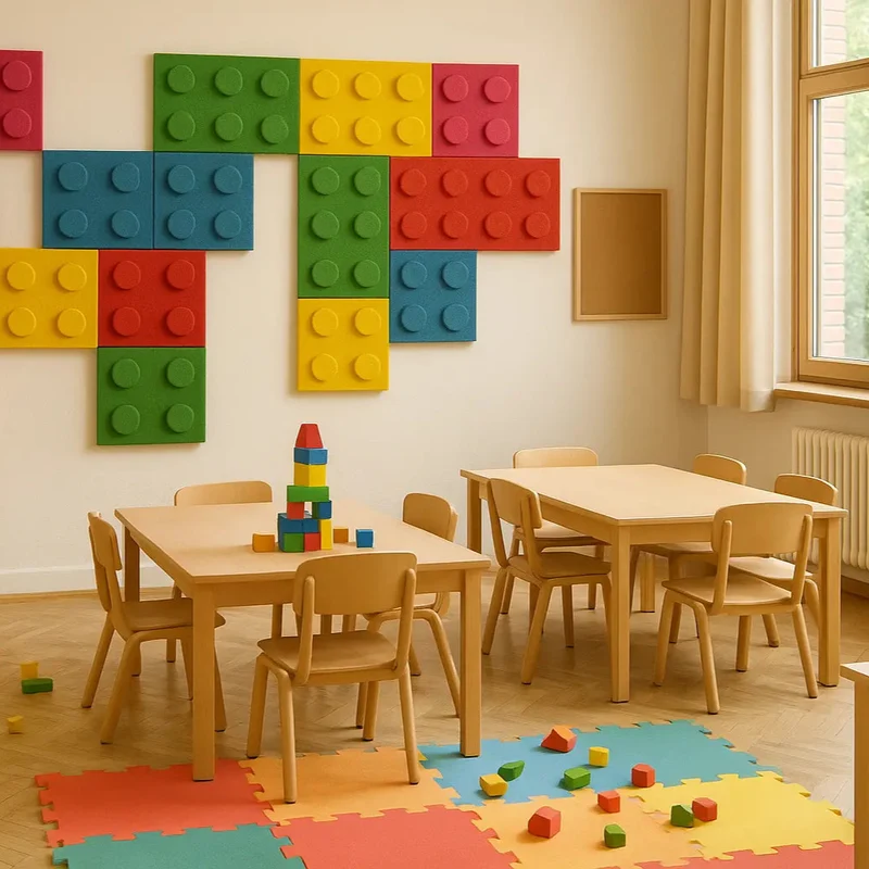 Soft Foam Wall Panels - BUILDING BLOCKS For Kids 25x25