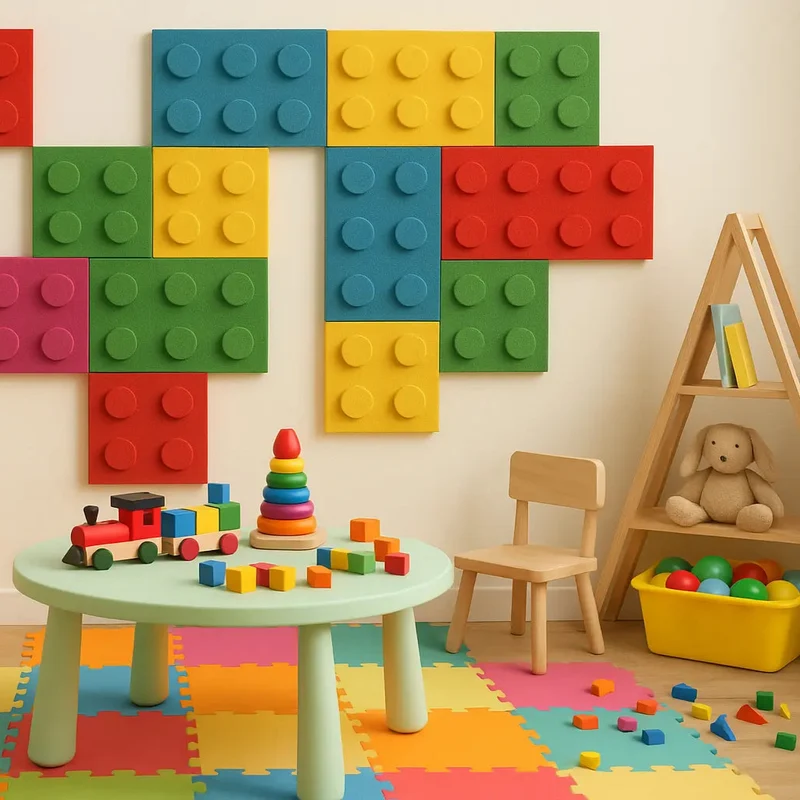 Soft Foam Wall Panels - BUILDING BLOCKS For Kids 25x25