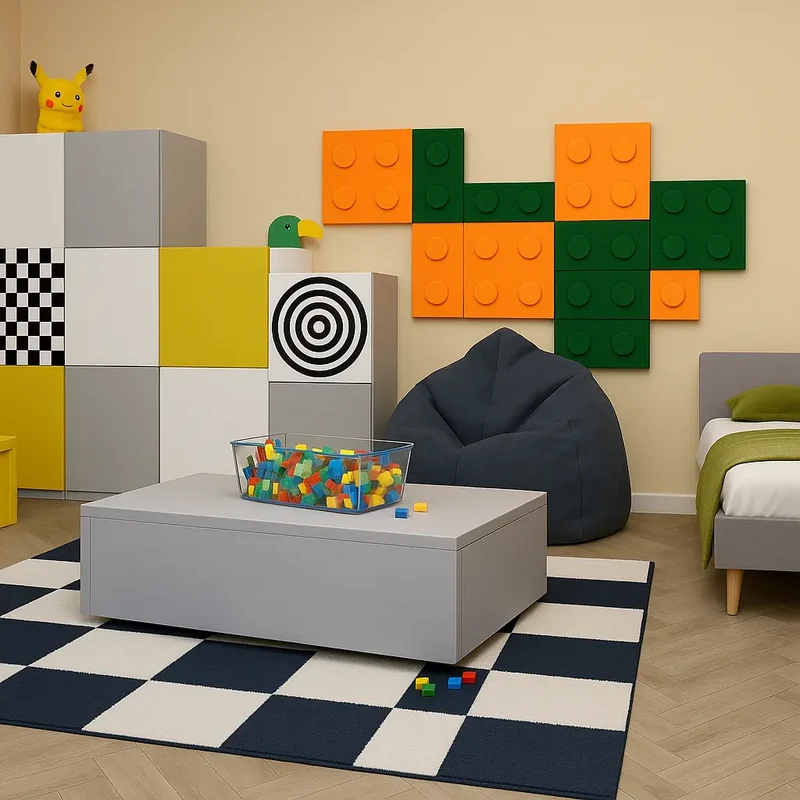 Soft Foam Wall Panels - BUILDING BLOCKS For Kids 25x25