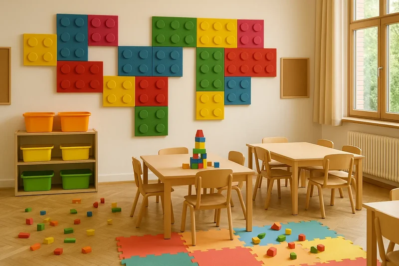 Soft Foam Wall Panels - BUILDING BLOCKS For Kids 25x25