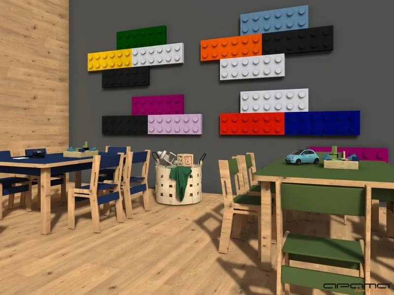 Soft Foam Wall Panels - BUILDING BLOCKS For Kids 25x50