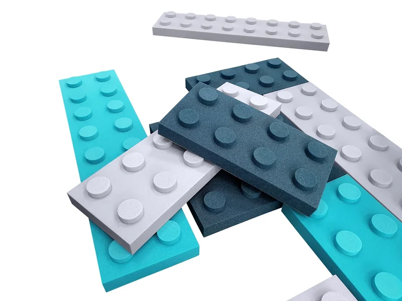 Soft Foam Wall Panels - BUILDING BLOCKS For Kids 25x50