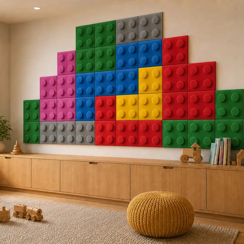 Soft Foam Wall Panels - BUILDING BLOCKS For Kids 25x25