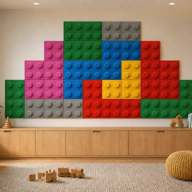 Soft Foam Wall Panels - BUILDING BLOCKS For Kids 25x25
