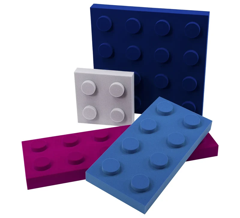 Soft Foam Wall Panels - BUILDING BLOCKS For Kids 25x25