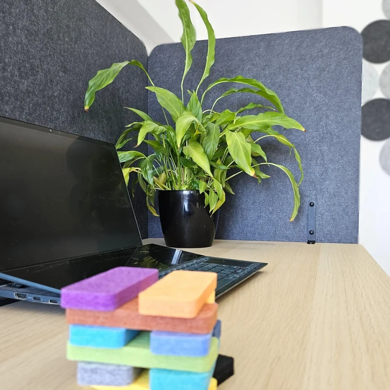 Felt Privacy Screen - Acoustic Office Partition 60x60