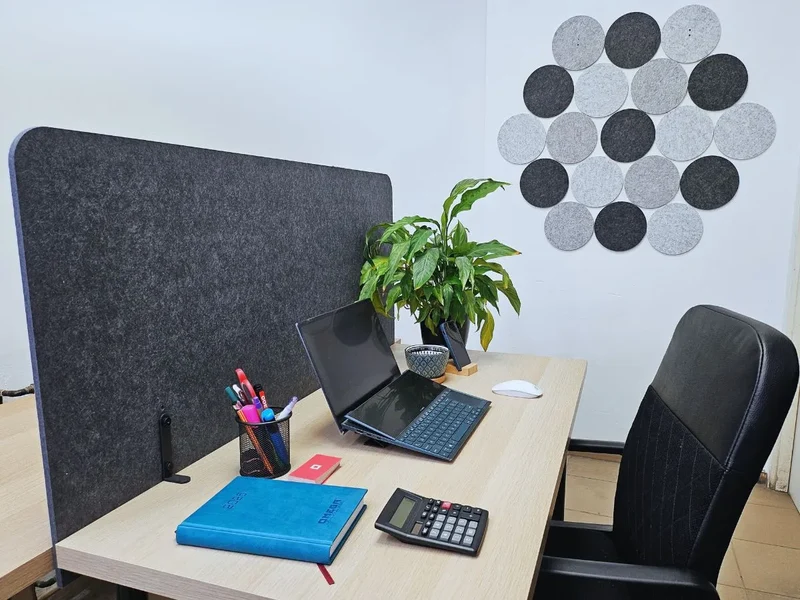 Felt Privacy Screen - Acoustic Office Partition 60x60
