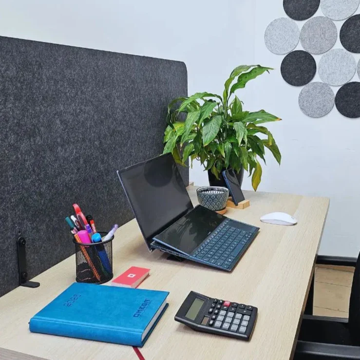 Felt Privacy Screen - Acoustic Office Partition 80x60