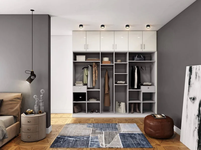 Flache Aufbauleuchte in Schwarz rund inkl. LED GX53 6W Dimmbar - Mira