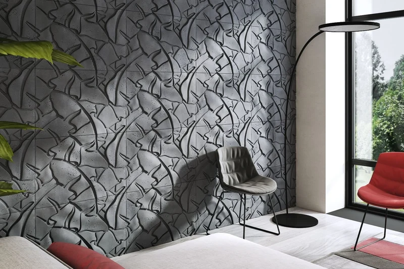 3D Concrete Wall Panels LEAF