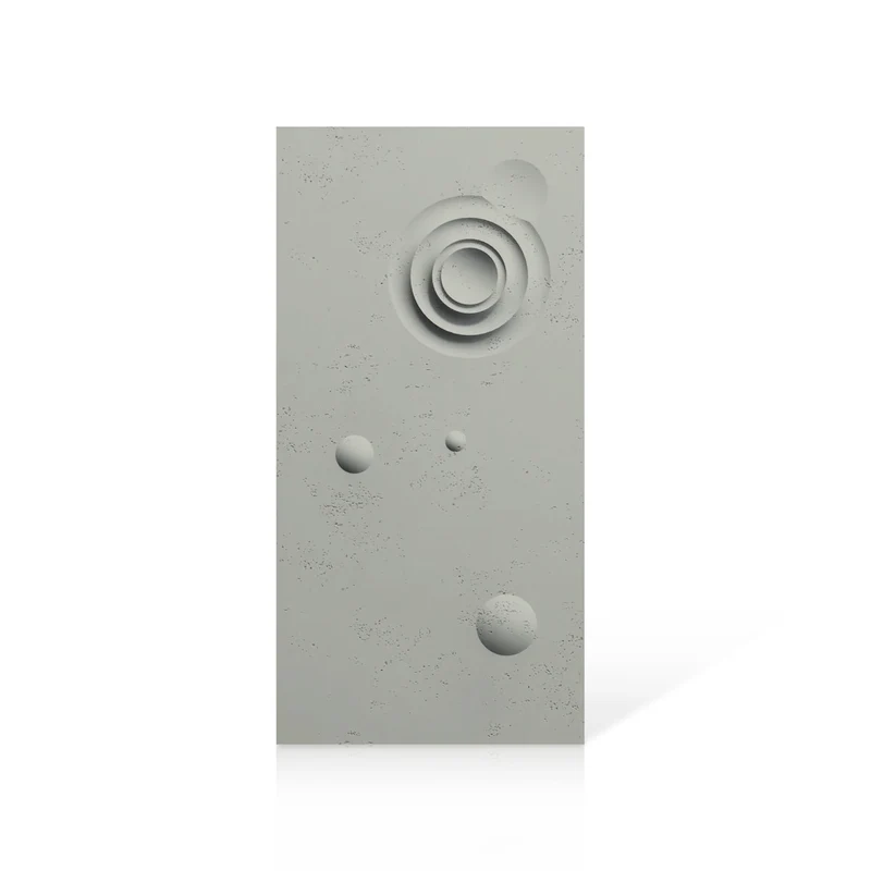 3D Concrete Wall Panels MOONS Models A&B