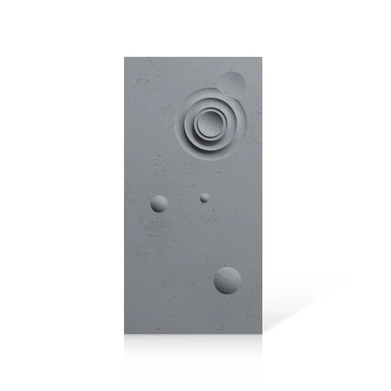 3D Concrete Wall Panels MOONS Models A&B