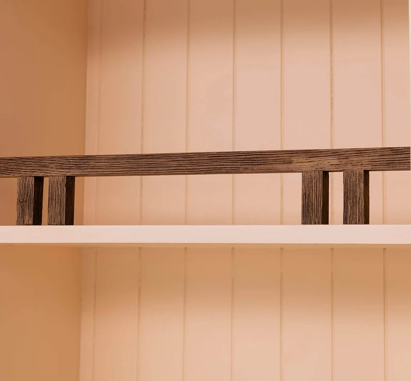 Küchen- und Buffetschrank aus massiver Eiche | Geschirrschrank mit 7 Schubladen und 5 Türen