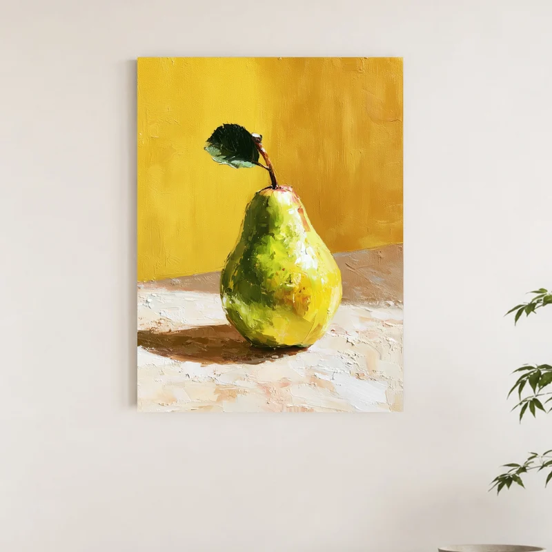 Goldene Birne im Licht Leinwand